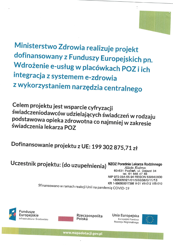 Skan ogłoszenia o dofinansowaniu